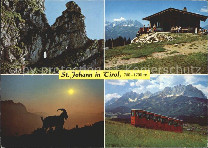 St Johann Tirol Felstore Weg Kitzbueheler Horn Wilden Kaiser Harschbuehel Huette