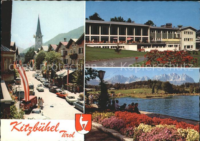 Kitzbuehel Tirol Hauptstrasse Kurhaus Kurpark Schwarzsee Wilde Kaiser