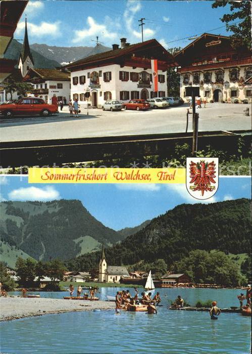 Walchsee Tirol Dorfplatz Strandbad
