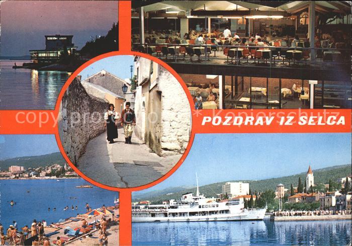 Selce Crikvenica Dampfer Strand Cafe Trachten