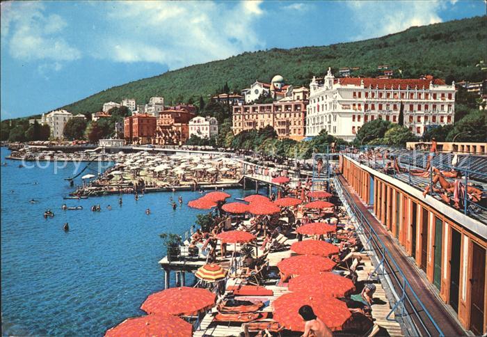 Opatija Abbazia Strand Teilansicht