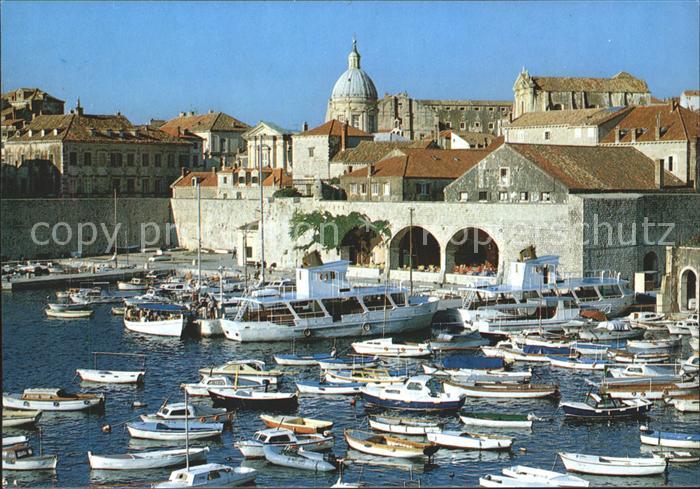 Dubrovnik Ragusa Hafen Boote