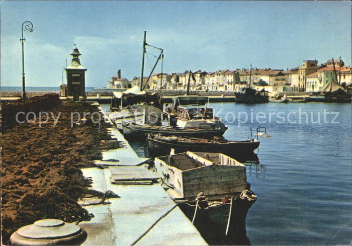 Piran Anlegestelle Boote