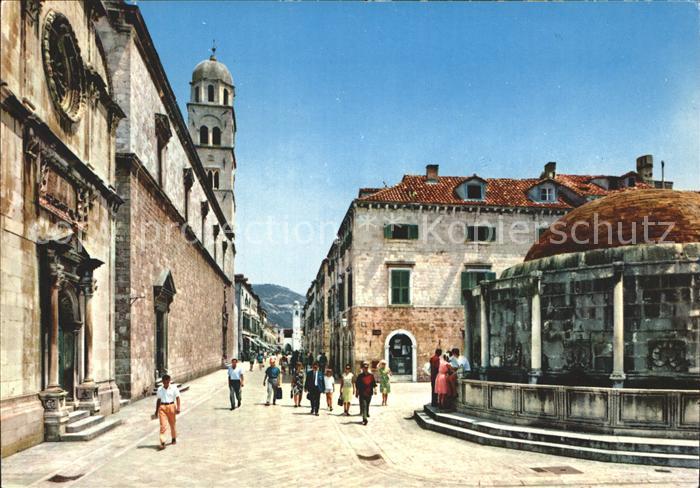 Dubrovnik Ragusa Platz Onofriusbrunnen