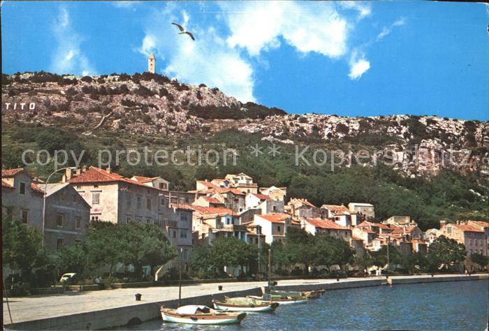 Baska Otok Krk Boote Moewe Teilansicht