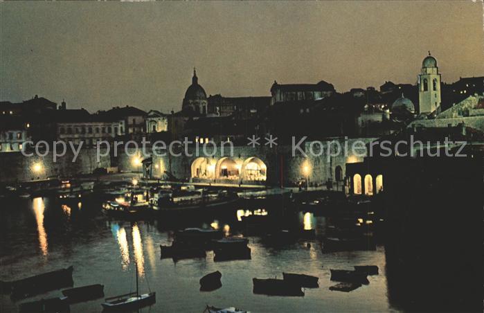 Dubrovnik Ragusa Hafen Teiansicht