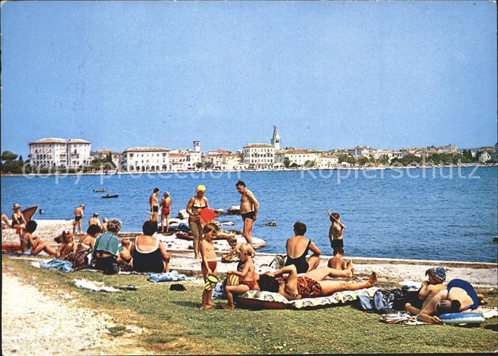 Porec Strandleben