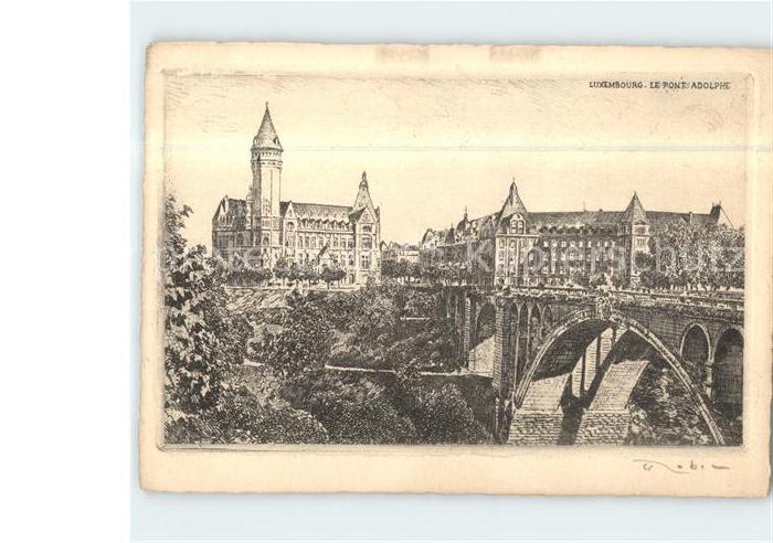 Luxemburg Luxembourg Pont Adolphe Bruecke