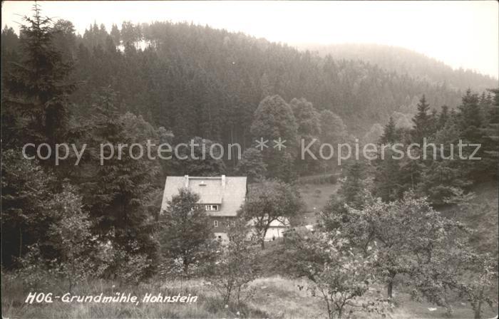 Hohnstein Saechsische Schweiz HOG Grundmuehle