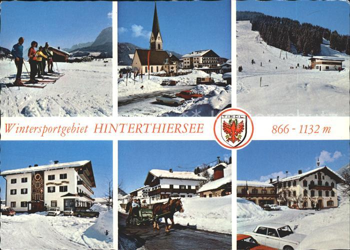 Hinterthiersee Skischule Schattberg-Lift Dorfplatz Kirche