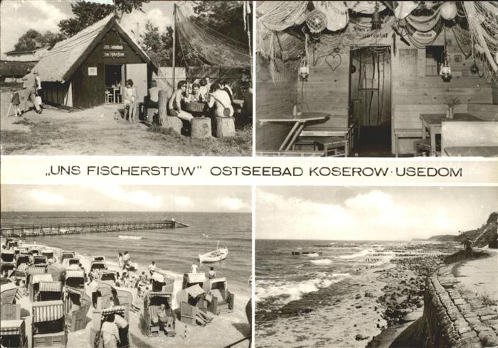Koserow Ostseebad Usedom Streckelbergmauer Strand