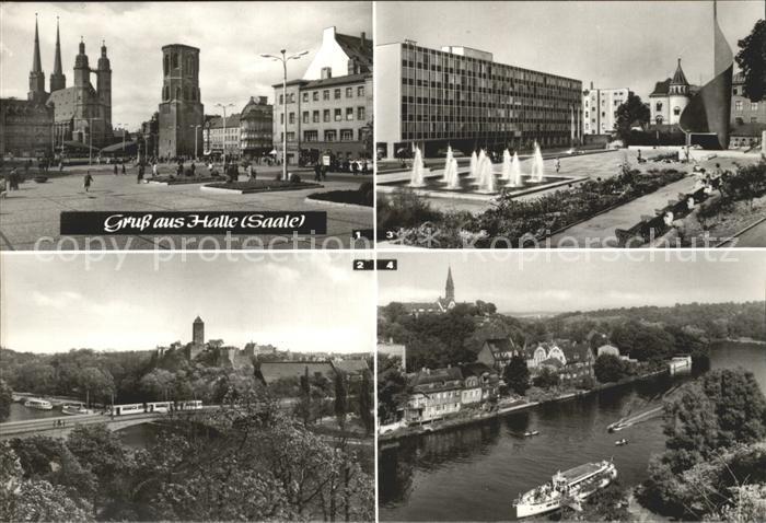 Halle Saale Marktplatz Burg Giebichenstein Fahnenmonument