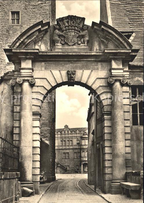 Bernburg Saale Eingang zum Schlosshof