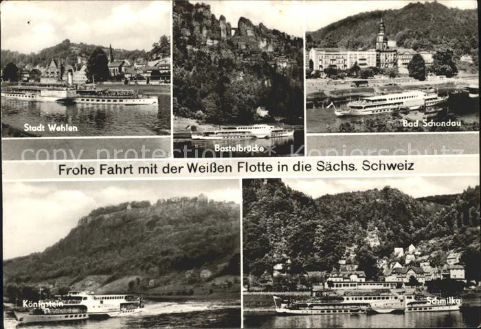 Koenigstein Saechsische Schweiz Wehlen Bad Schandau Schmilka