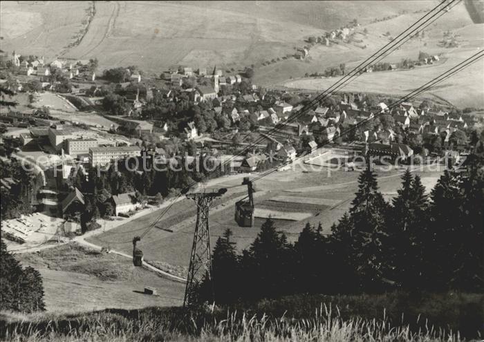 Oberwiesenthal Erzgebirge Blick vom Fichtelberg