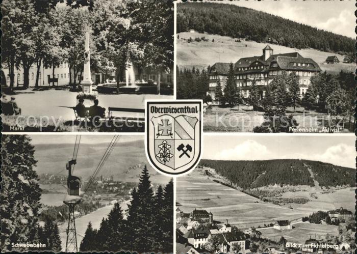 Oberwiesenthal Erzgebirge Ferienheim Aktivist Schwebebahn Markt Fichtelberg
