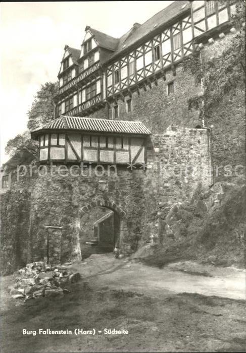 Falkenstein Harz Burg Falkenstein Suedseite