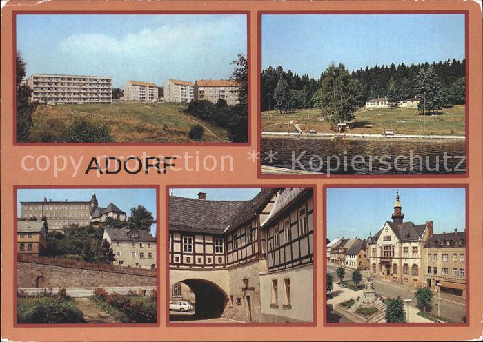 Adorf Vogtland Freiberger Tor Pfortenberg Waldbad Rathaus