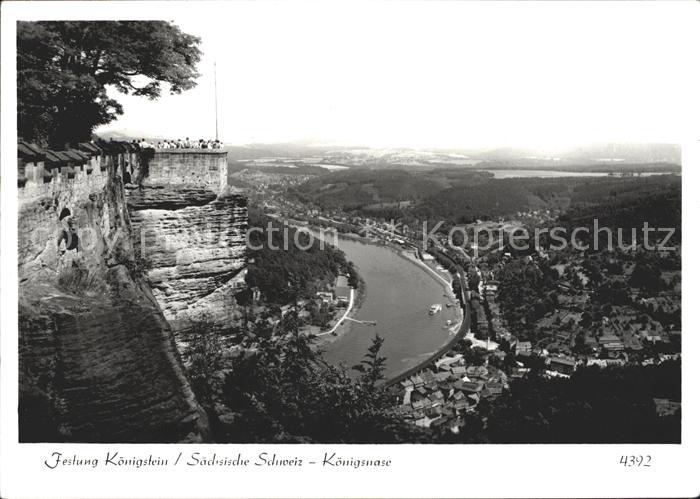 Koenigstein Saechsische Schweiz Festung Koenigstein