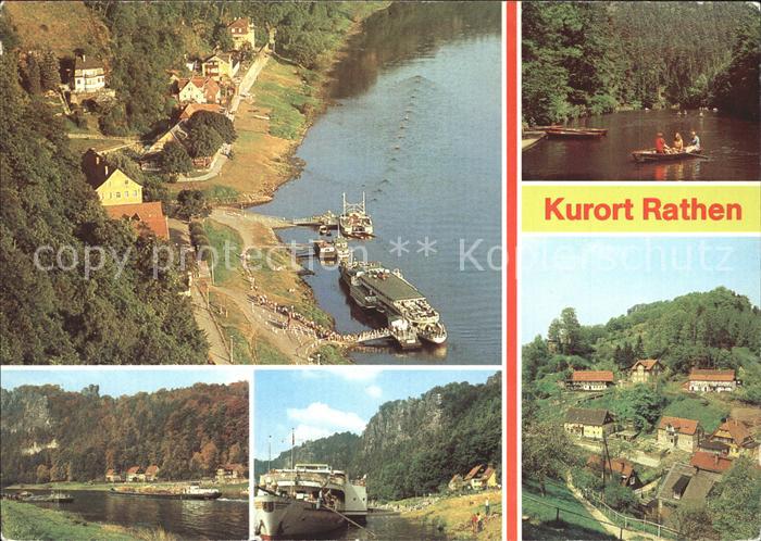 Rathen Saechsische Schweiz Dampferanlegestelle Amselsee