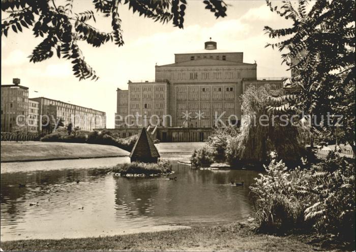 LEIPZIG Sachsen Opernhaus Schwanenteich
