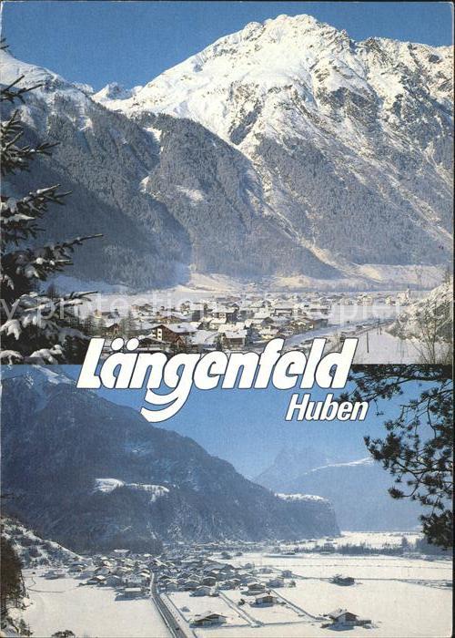 Laengenfeld Oetztal Fliegeraufnahme Winterlandschaft