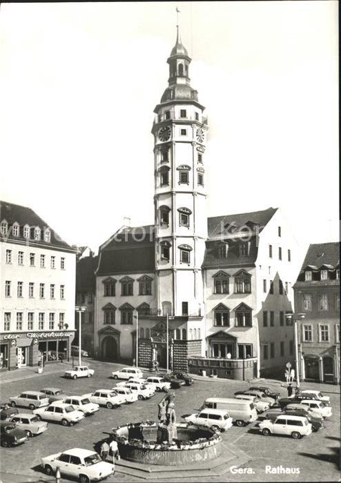Gera Rathaus Markt Brunnen