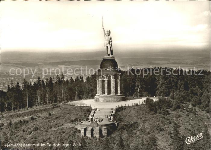 Teutoburgerwald Hermannsdenkmal Fliegeraufnahme