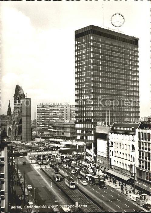 BERLIN  CITY Gedaechtniskirche mit Europa Center