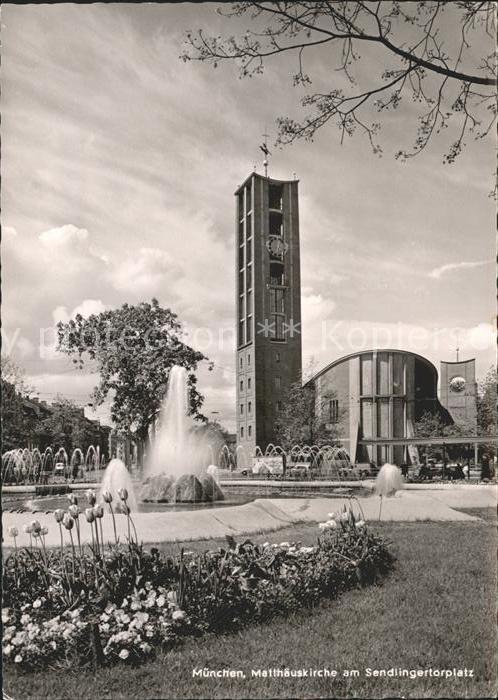 Muenchen Bayern Matthaeuskirche am Sendlingertorplatz