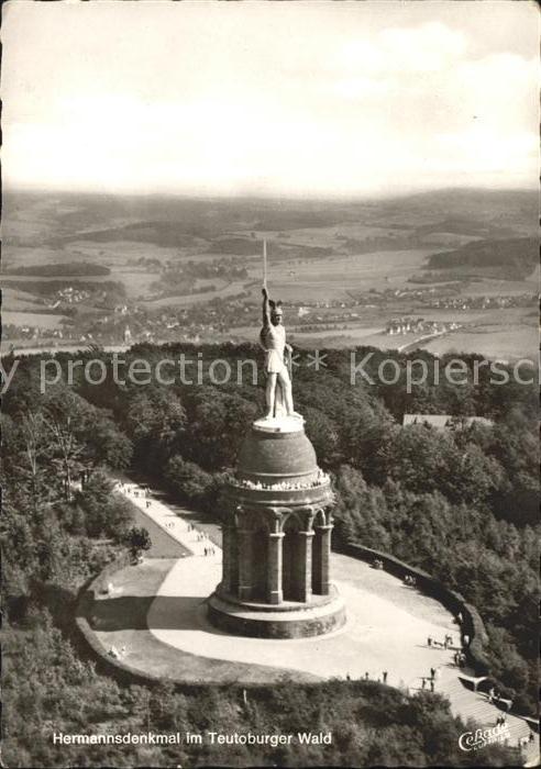 Teutoburgerwald Hermannsdenkmal Fliegeraufnahme