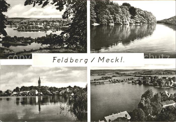 Feldberg Mecklenburg Blick vom Reiherberg Schmaler Luzin Am Haussee Blick auf de