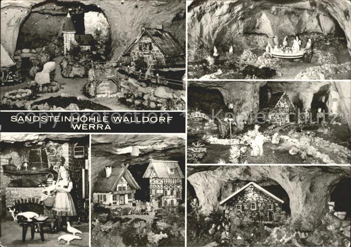 Walldorf Meiningen Sandsteinhoehle Walldorf Werra Maerchen und Sagenhoehle Detai