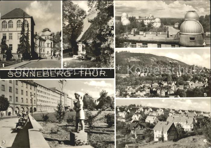 Sonneberg Thueringen Dt Spielzeugnuseum Lutherhaus Sternwarte uebersicht OT Wehd