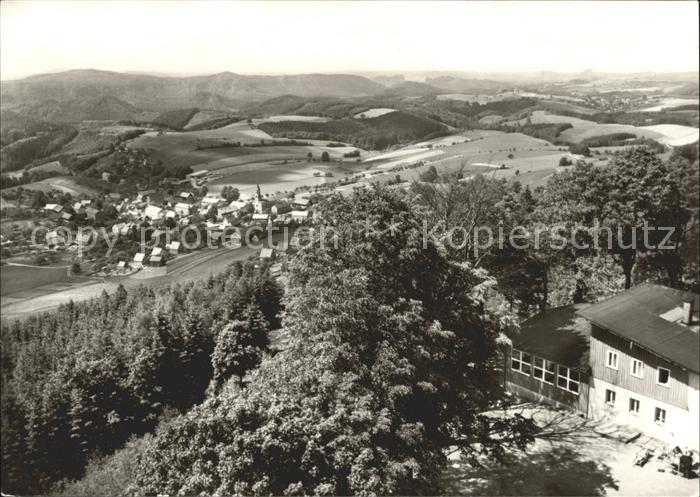 Saupsdorf Berggasthaus Wachberg Panorama