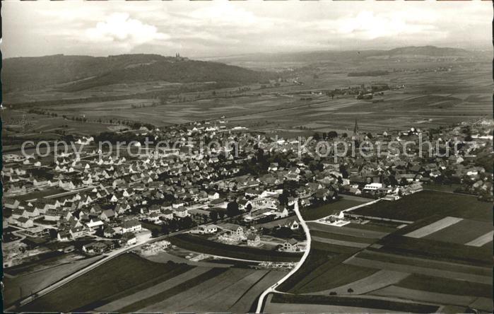 Staffelstein mit Schloss Banz Fliegeraufnahme