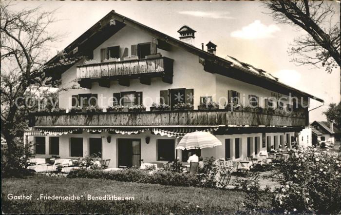 Benediktbeuern Gasthof Friedenseiche Terrasse