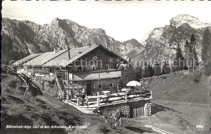 Achensee Baerenbad Alpe Karwendelgebirge