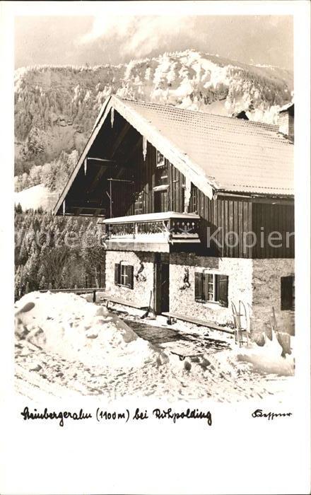 Ruhpolding Bayern Steinbergeralm Winterimpressionen