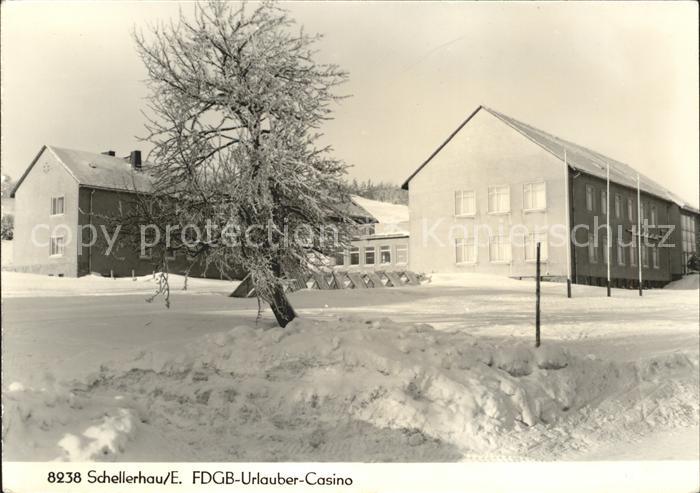 Schellerhau FDGB Urlauber Casino im Winter