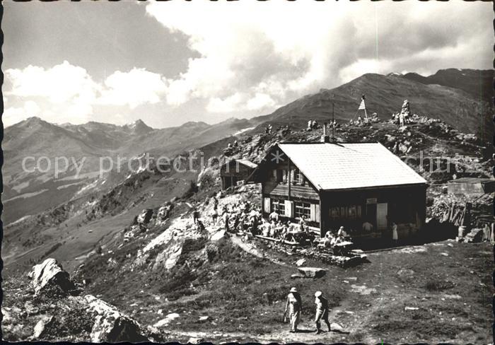 Penkenjochhuette gegen Torspitze Hippold und Wangl Tuxer Alpen