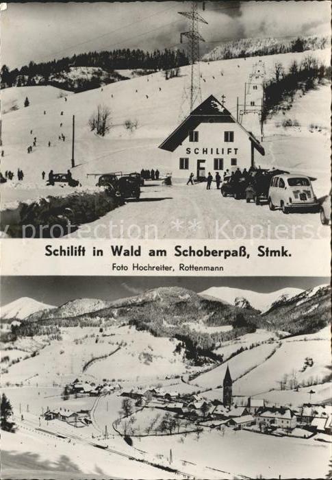 Wald Schoberpass Schilift Wintersportplatz