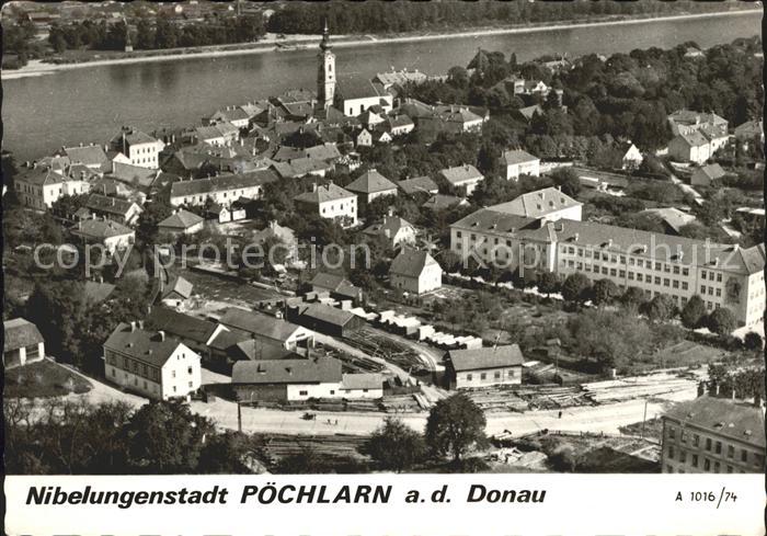 Poechlarn Fliegeraufnahme Nibelungenstadt Donau