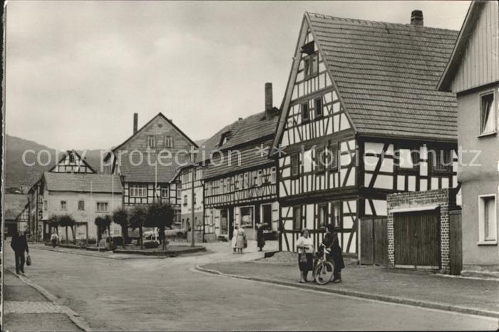 Dermbach Thueringen Rhoen Marktstrasse Fachwerkhaus