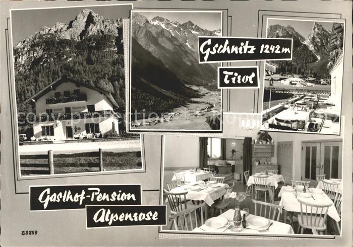 Gschnitz Tirol Gasthof Pension Alpenrose Alpenpanorama