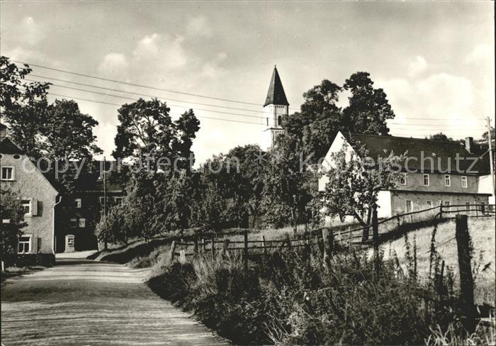 Bucha Oschatz Ortsstrasse Kirchturm