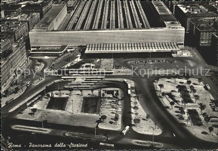 Roma Rom Panorama della Stazione veduta aerea