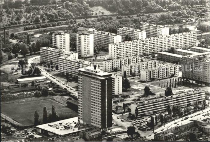 Praha Prahy Prague Moderne Siedlung Wohnblocks Hochhaus Fliegeraufnahme