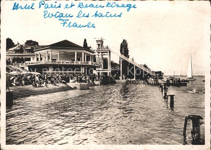 Evian-les-Bains Haute Savoie La Plage Hotel Restaurant