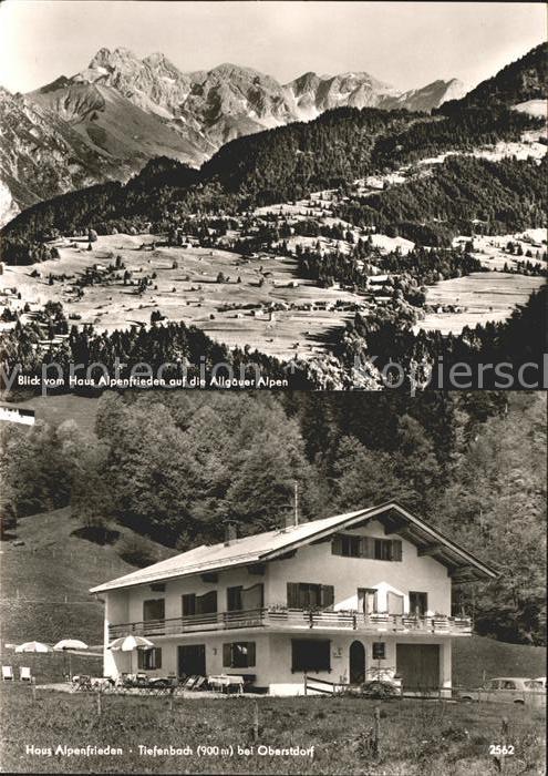 Tiefenbach Oberstdorf Haus Alpenfrieden Panorama Allgaeuer Alpen